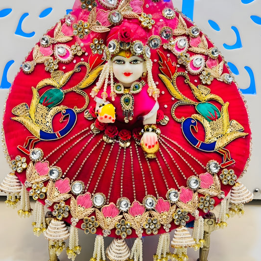 Royal Bal Gopal shringar set peacock design online