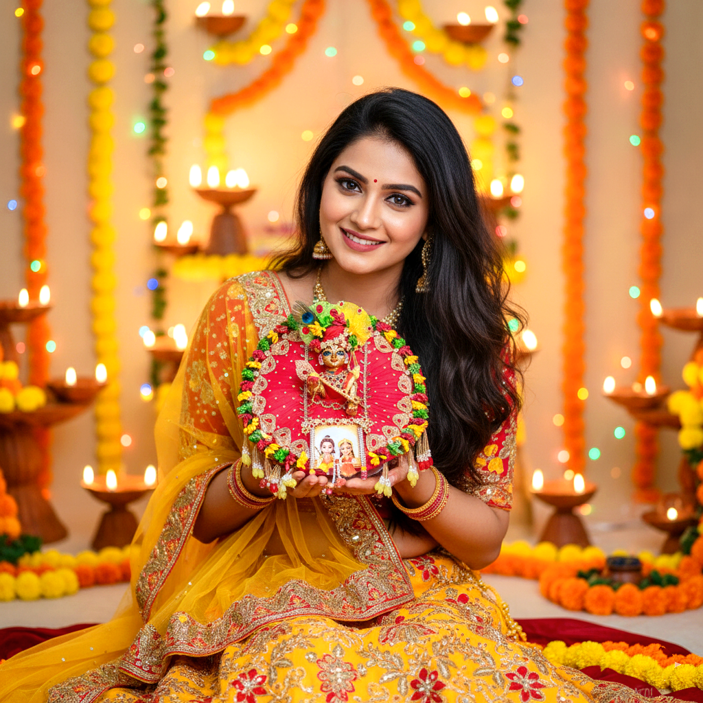 Ram-Sita Ji Jhula Dress – Diwali Special Gopal ji Dress with Matching Mukut, Pataka Set, Bansuri & A Surprise Gift