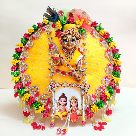 Ram-Sita Ji Jhula Dress – Diwali Special Gopal ji Dress with Matching Mukut, Pataka Set, Bansuri & A Surprise Gift