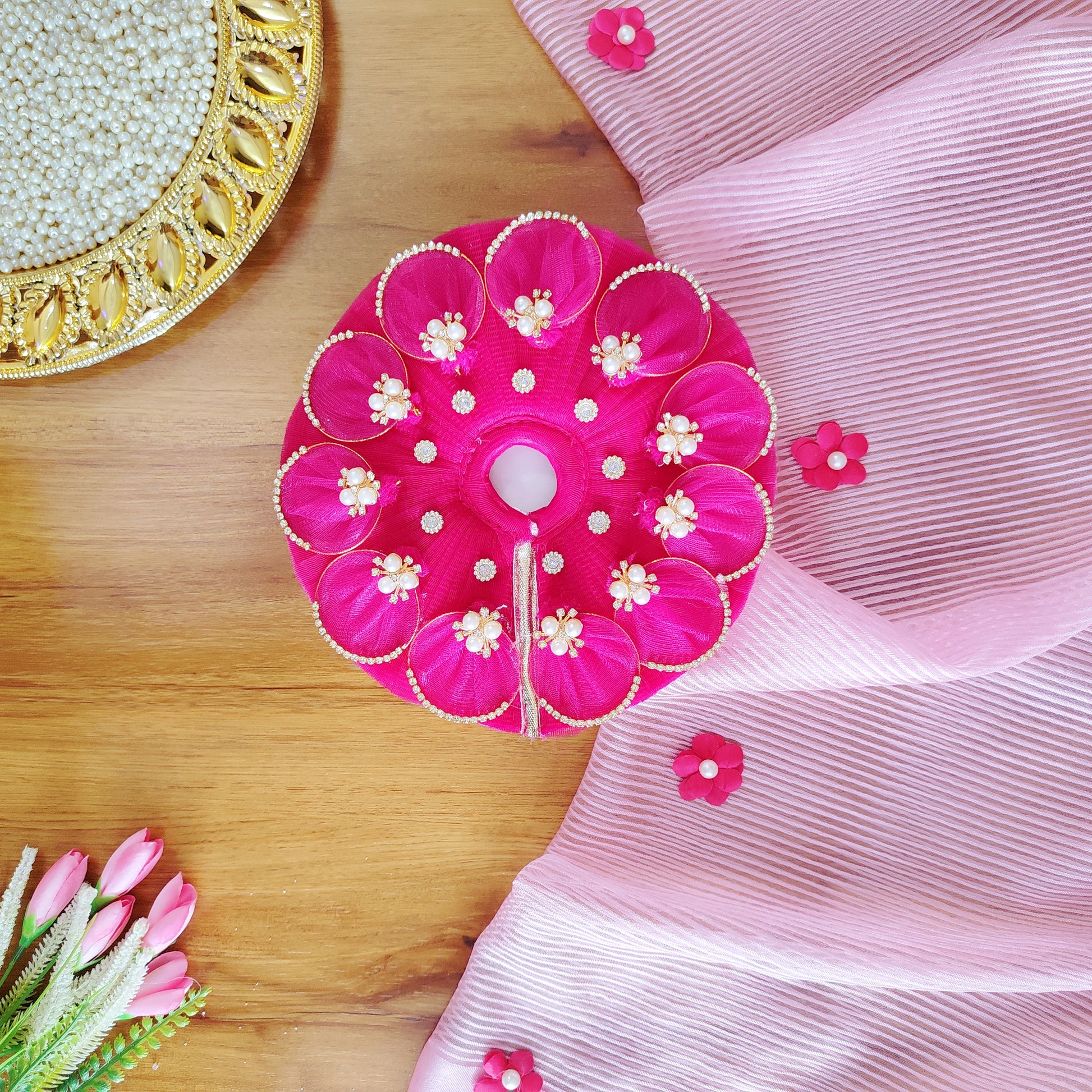 Laddu Gopal Pink Dress