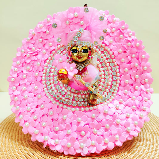 Ladoo Gopal Flower Dress with Mukut, Bansuri and a Surprise Gift