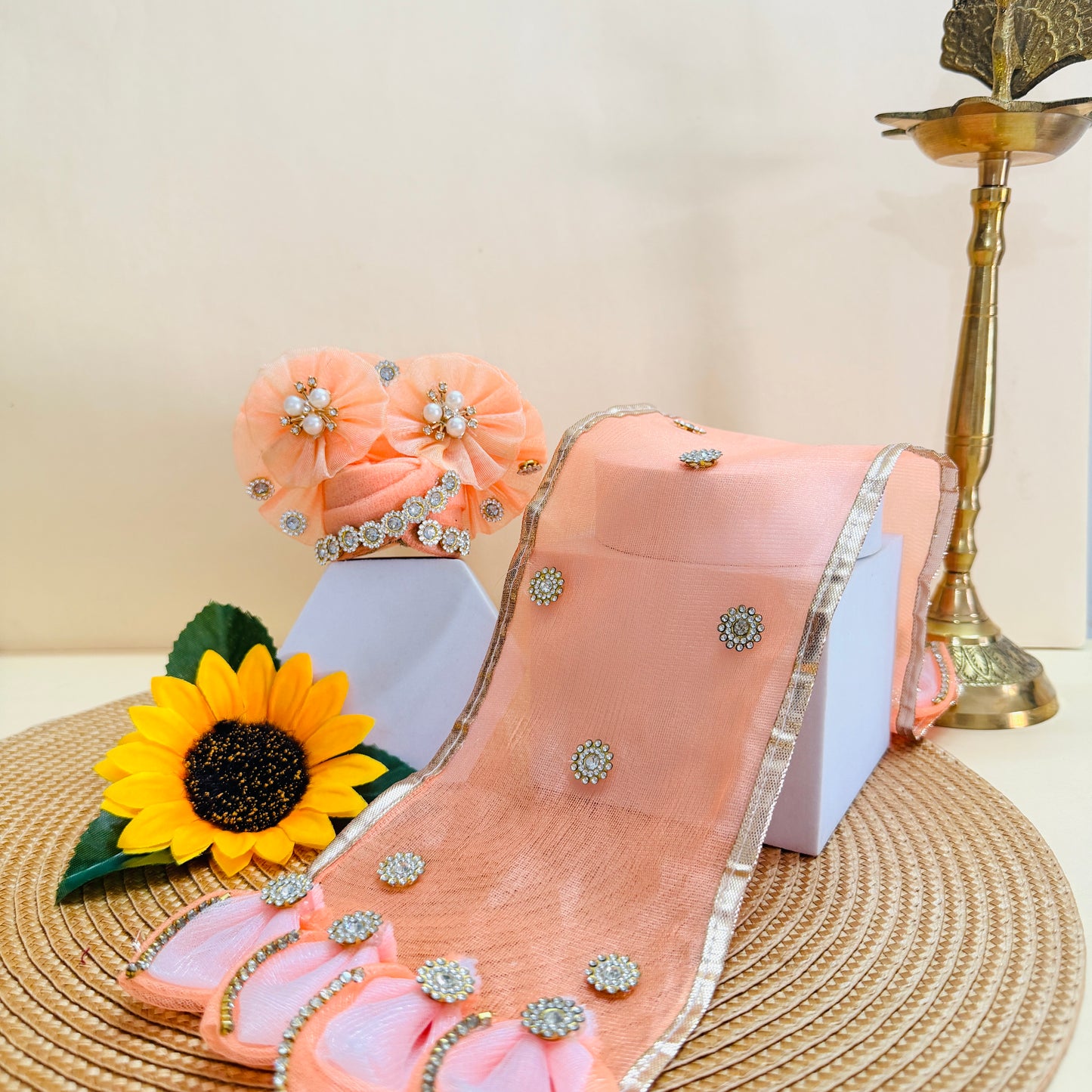Thakur ji Flower Dress with Mukut, Bansuri and a Surprise Gift