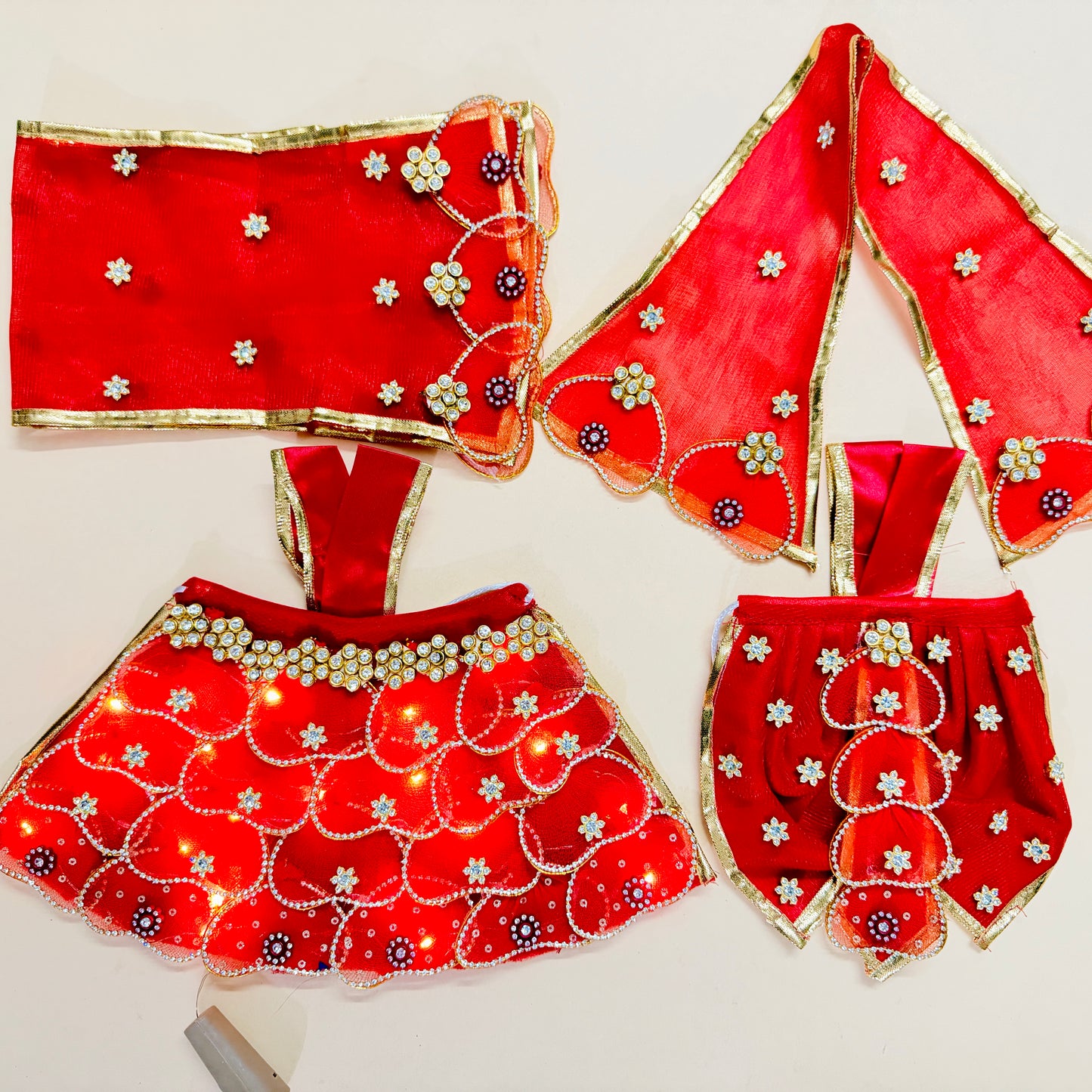 LED Light Radha Krishna Heart Petal Dress