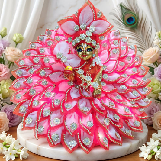 LED Light Two-in-One Fancy Kanha ji Dress with Pagdi, Bansuri and a Surprise Gift