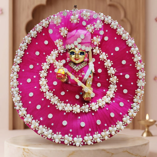 Thakur ji Pearl Poshak with Pagdi, Bansuri and a Surprise Gift