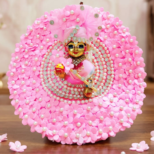 Ladoo Gopal Flower Dress with Mukut, Bansuri and a Surprise Gift