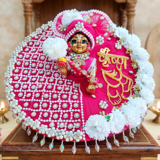 “Shree Krishna” Name Patch with Charan Motif Kanhaji Dress with Pagdi, Bansuri and a Surprise Gift