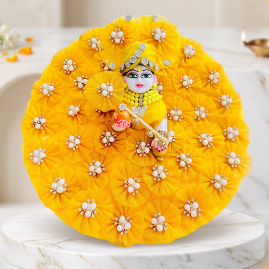 Laddu Gopal Flower Dress with Mukut, Bansuri and a Surprise Gift