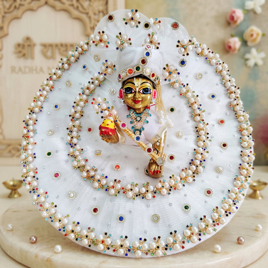 Bal Gopal Pearl Dress with Pagdi, Bansuri and a Surprise Gift