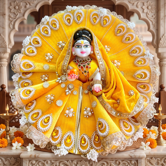 Radha Rani Cone Dress with Dupatta, Bansuri & Surprise Gift