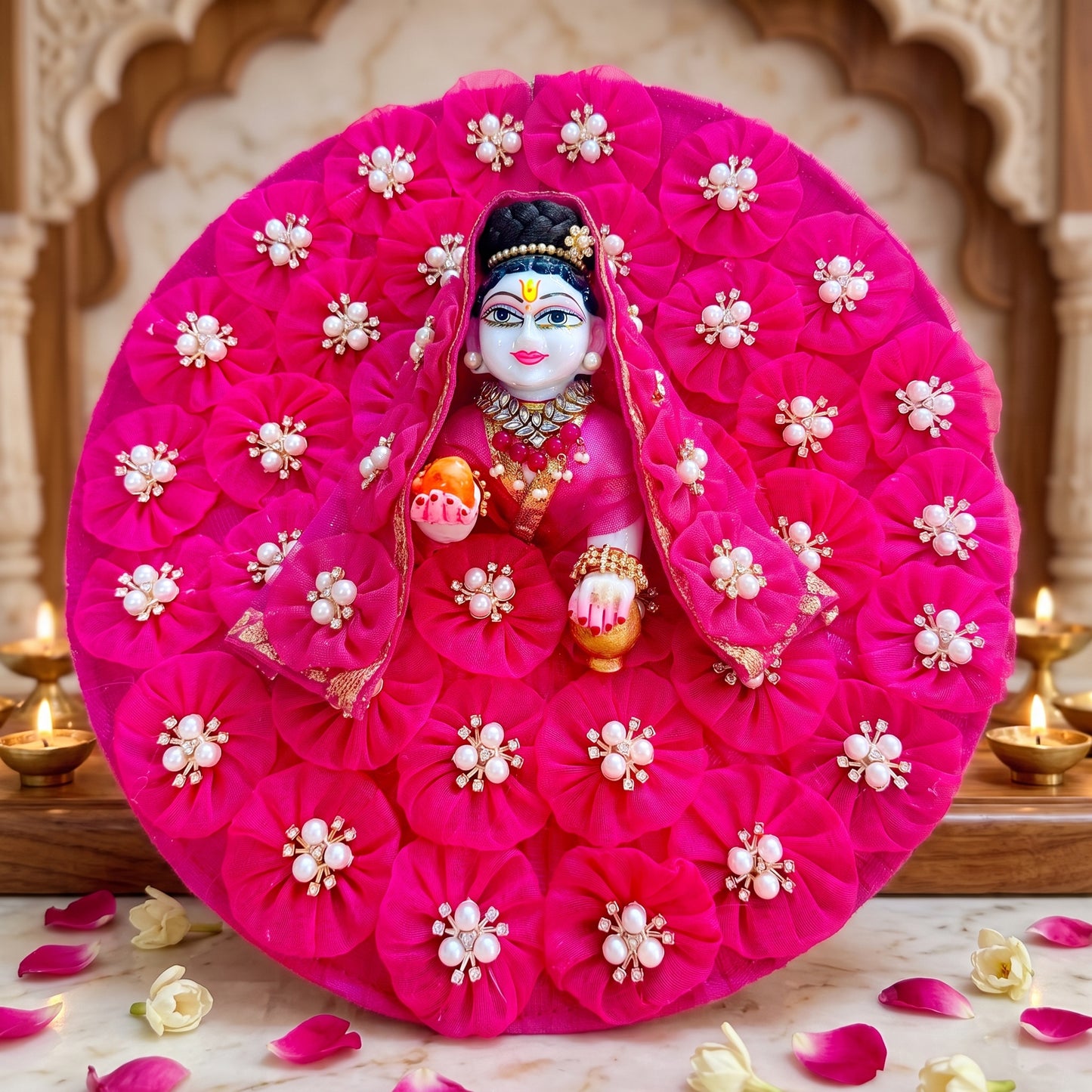 Radha Rani Flower Dress with Dupatta, Bansuri and a Surprise Gift