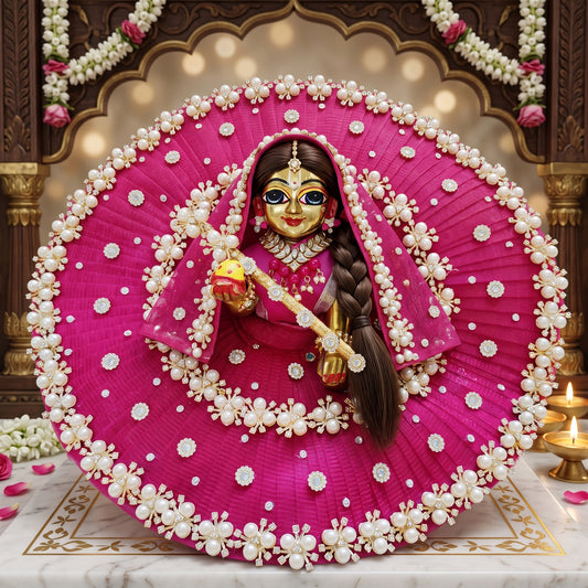 Radha Rani Pearl Lehenga with Chunri, Bansuri and a Surprise Gift